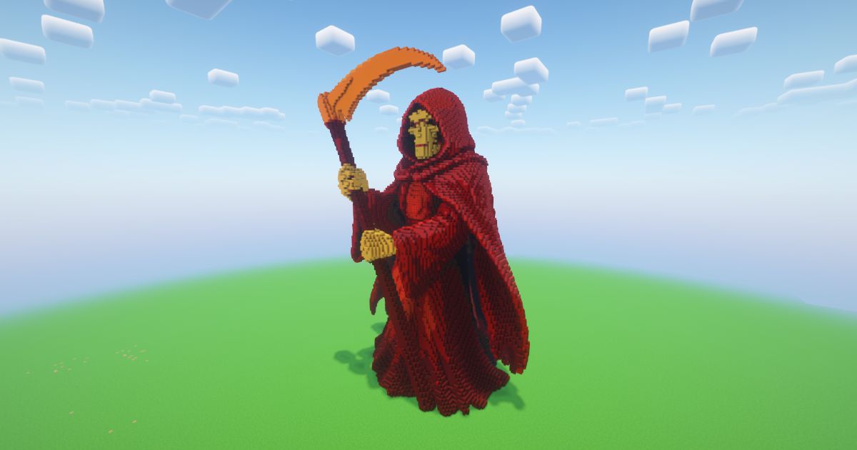Minecraft Halloween Grim Reaper Statue preview 1
