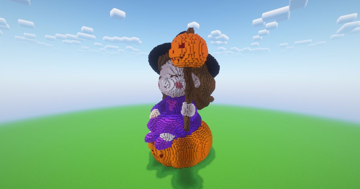 Minecraft Halloween Little Witch 2 Statue preview 1
