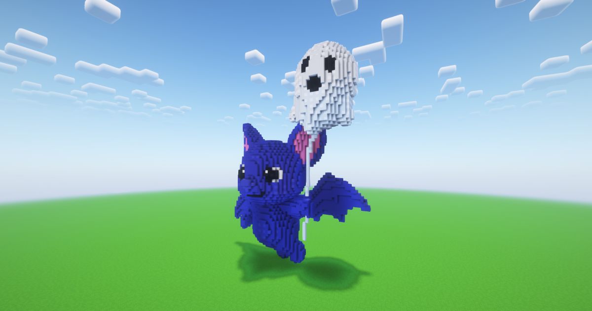 Minecraft Halloween Cute Bat 2 Statue preview 1