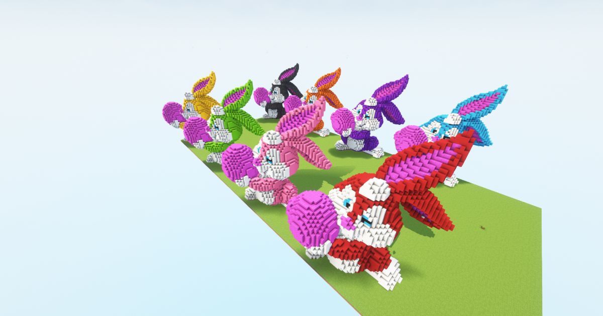 Minecraft Happy Rabbit pack preview 1