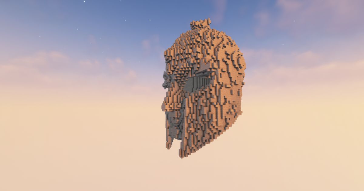 FREE Minecraft Helmet Medieval preview 1