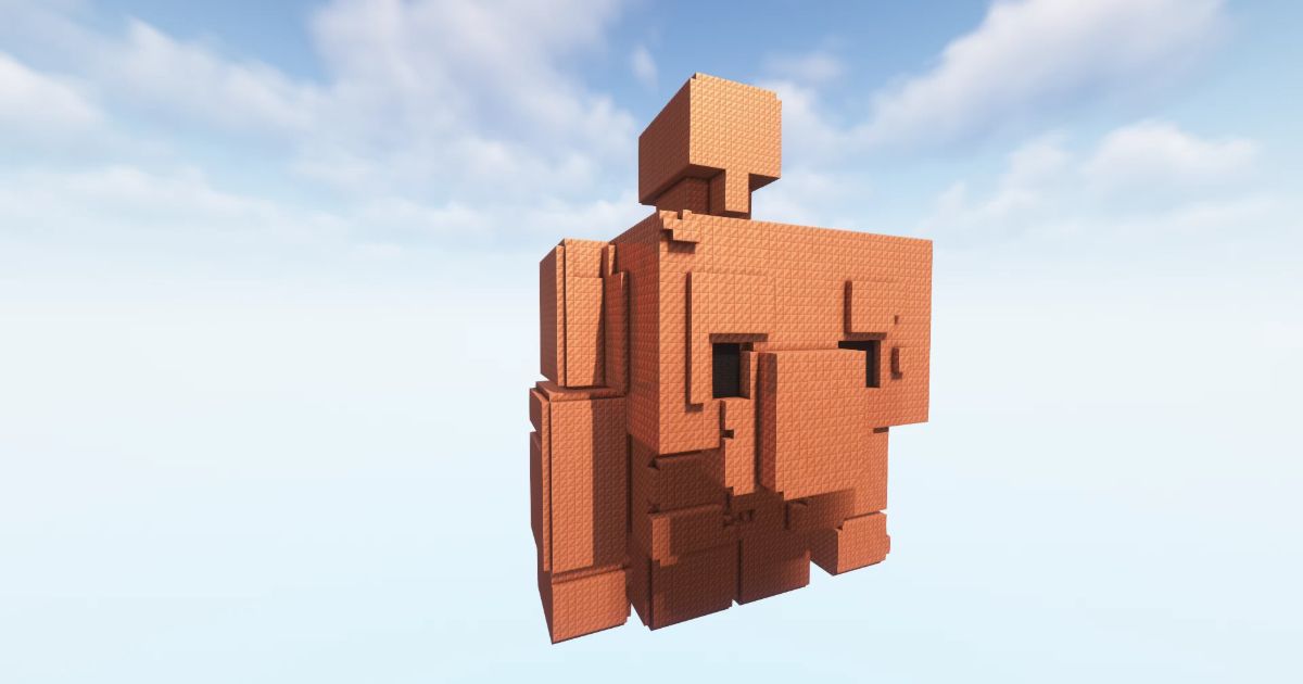 FREE COPPER GOLEM 3D DOWNLOAD