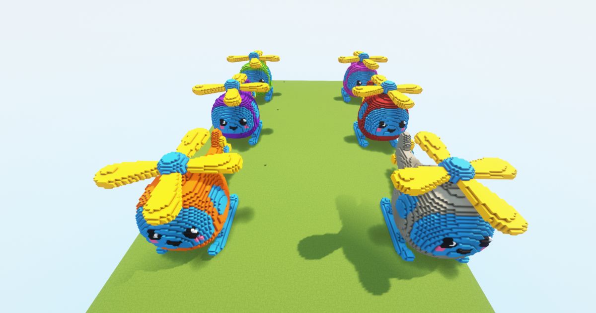 Minecraft Helicopter Toys pack preview 1