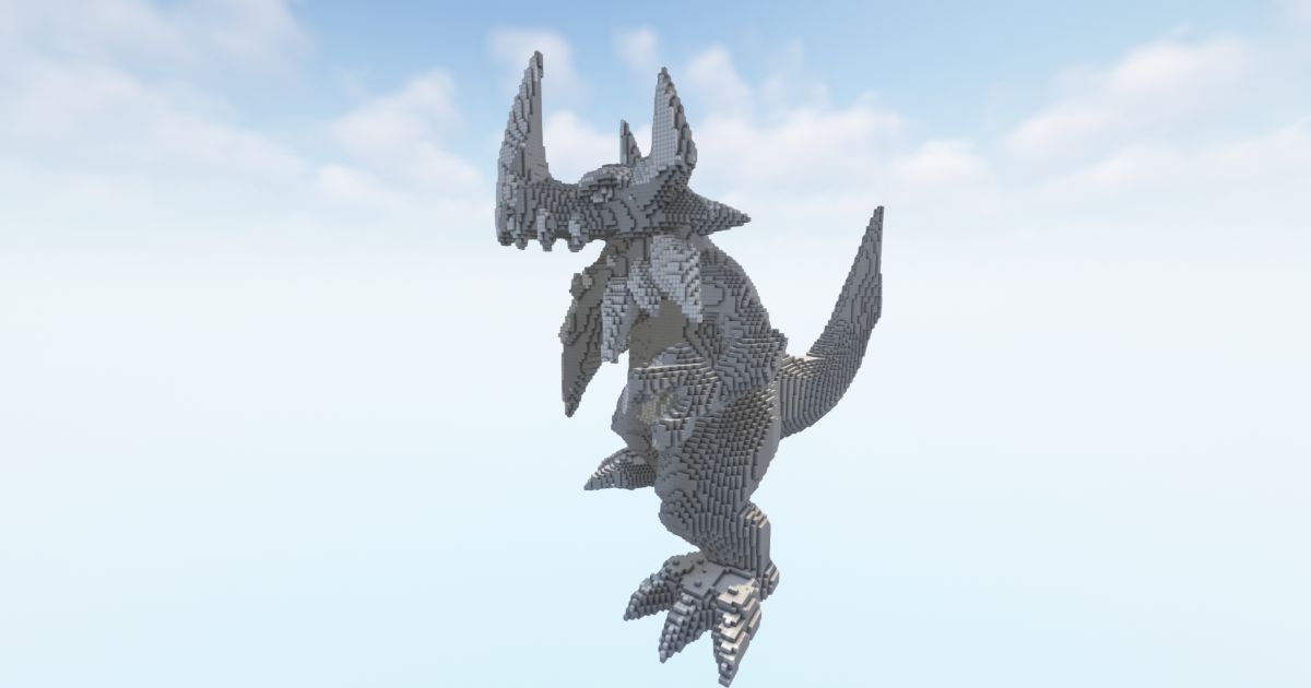 FREE Minecraft Dragon Blue