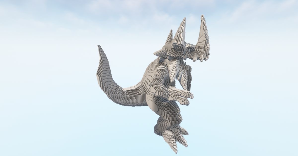 FREE Minecraft Dragon Blue preview 1