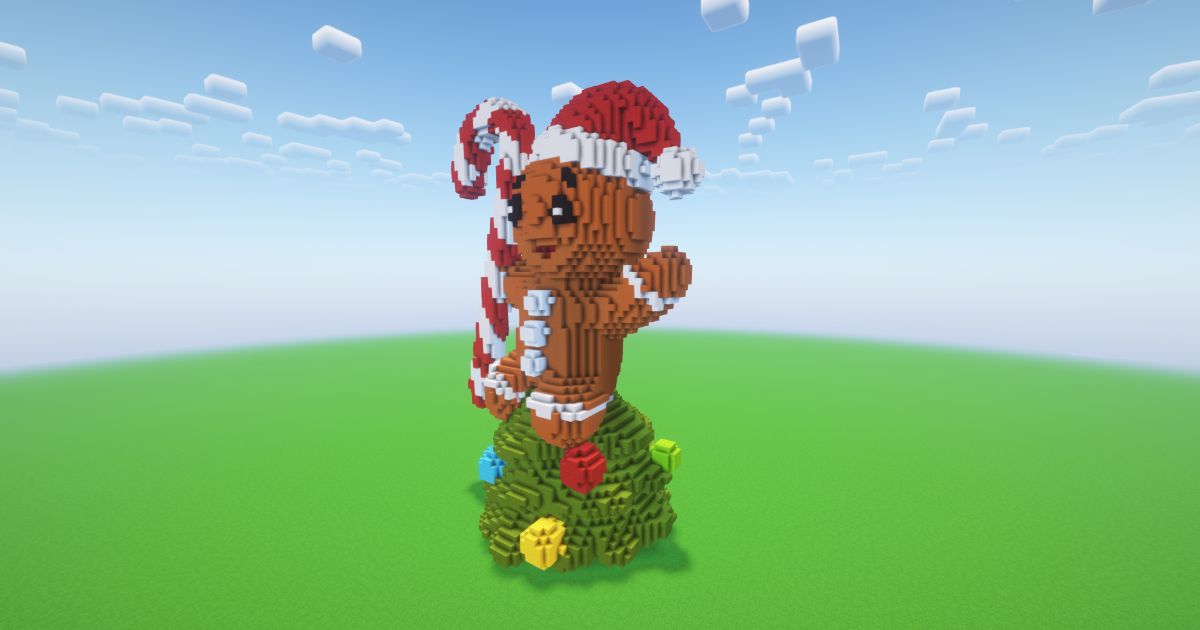 Minecraft Christmas Gingerbread 6 Statue preview 1