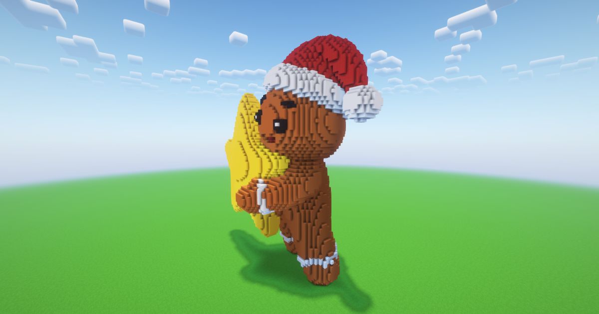Minecraft Christmas Gingerbread 7 Statue preview 1