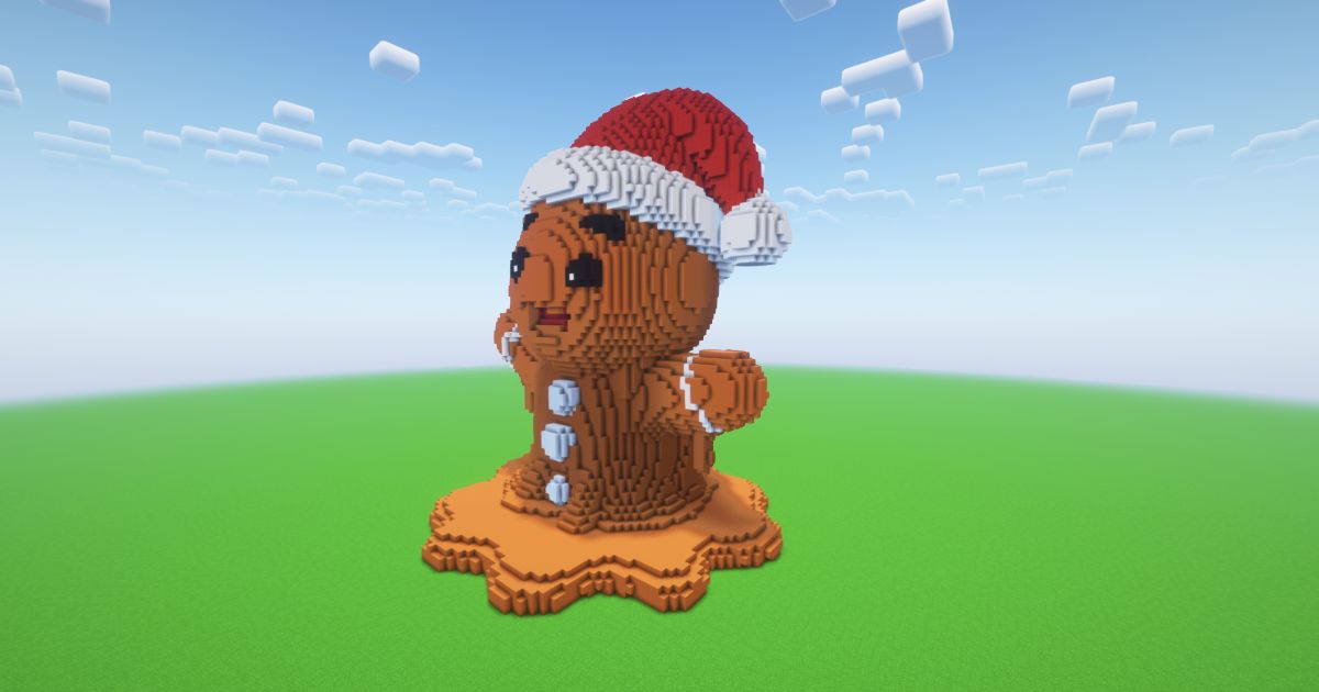Minecraft Christmas Gingerbread 8 Statue preview 1