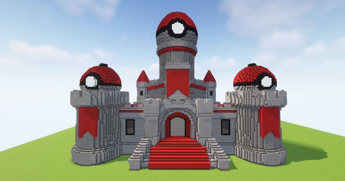 Minecraft Castle Poke Stone Statue