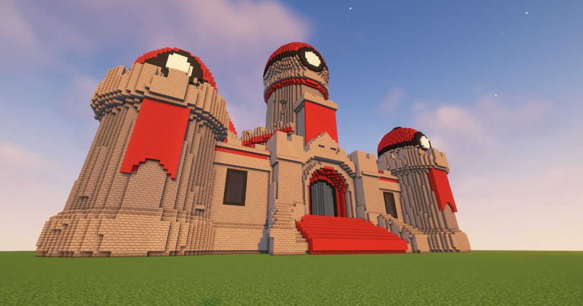 Minecraft Castle Poke Stone Statue preview 1
