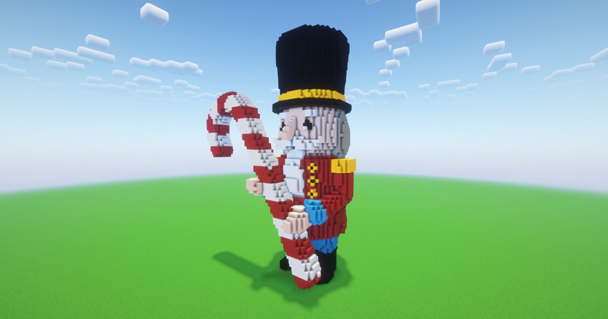 Minecraft Christmas Nutcracker Statue preview 1