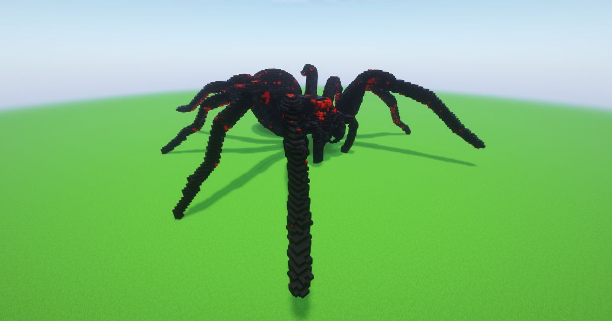 Minecraft Spider 2 Statue