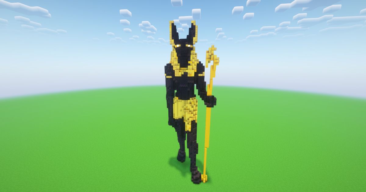 Minecraft Anubis 2 Statue