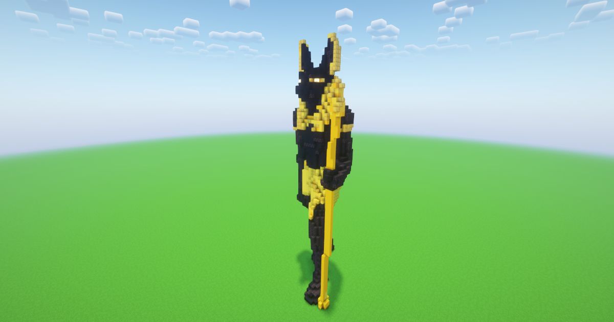 Minecraft Anubis 2 Statue preview 1