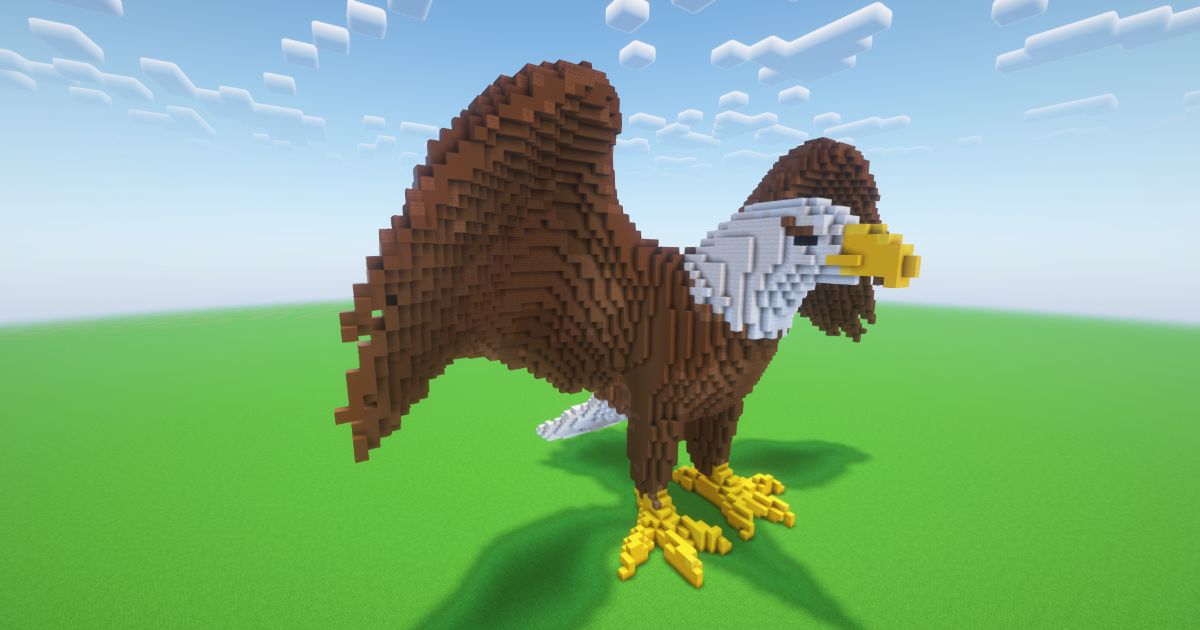 Minecraft Eagle 2 Statue