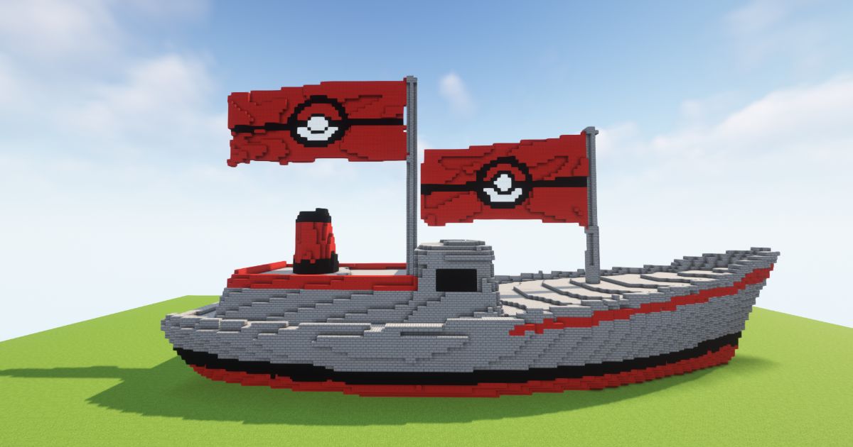 Minecraft Ship Poke Stone