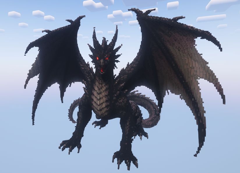 Minecraft Black Dragon preview 1