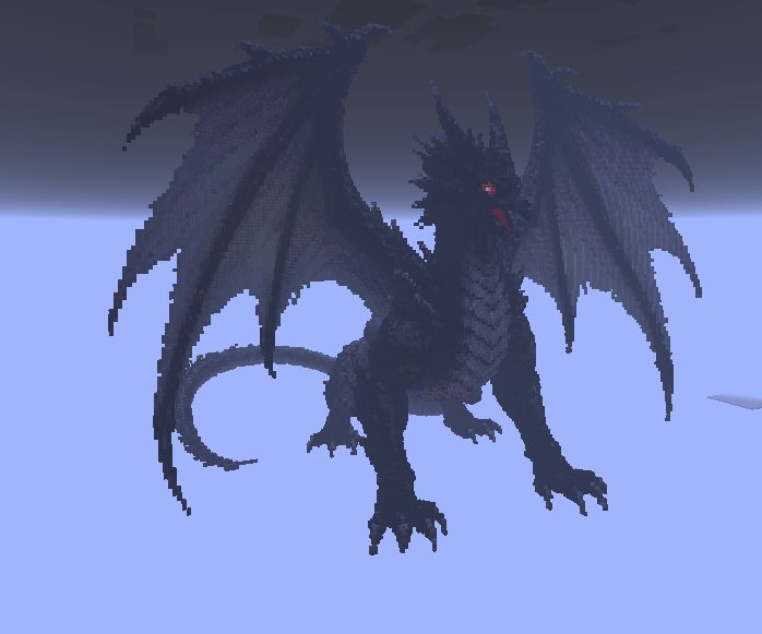 Minecraft Black Dragon preview 2