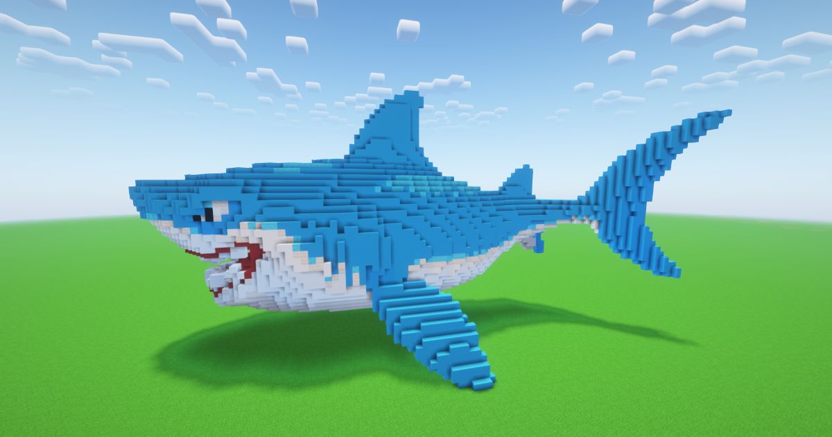 Minecraft Shark Statue preview 1