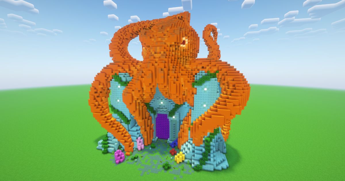 Minecraft Octopus 2 Nether Portal