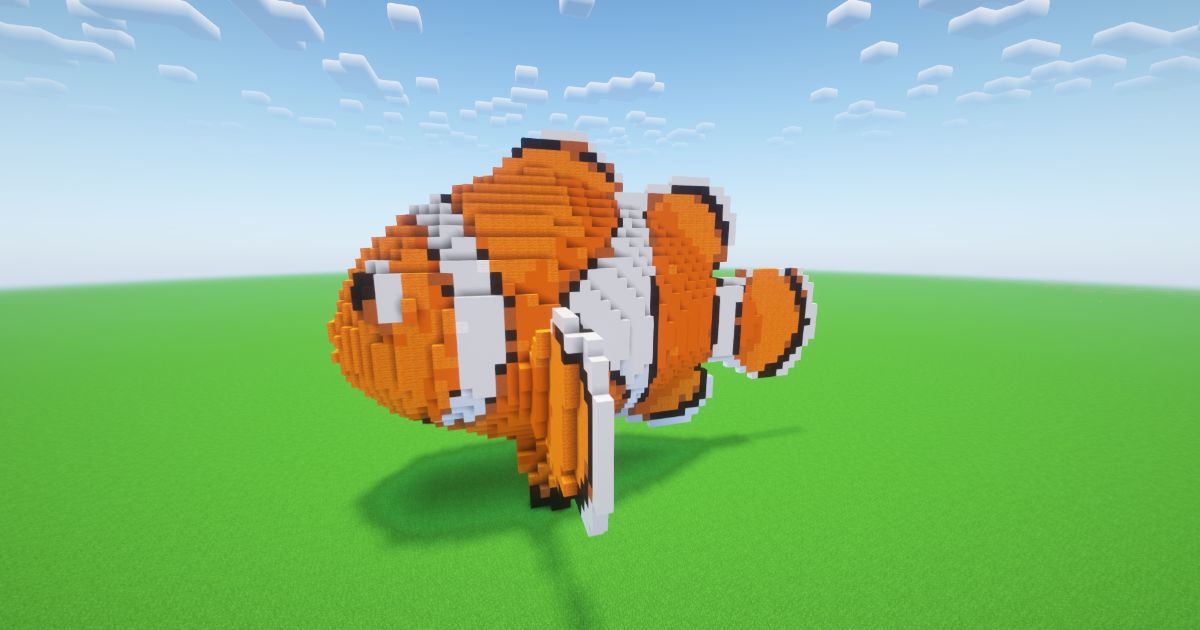 Minecraft Nemo Fish Statue