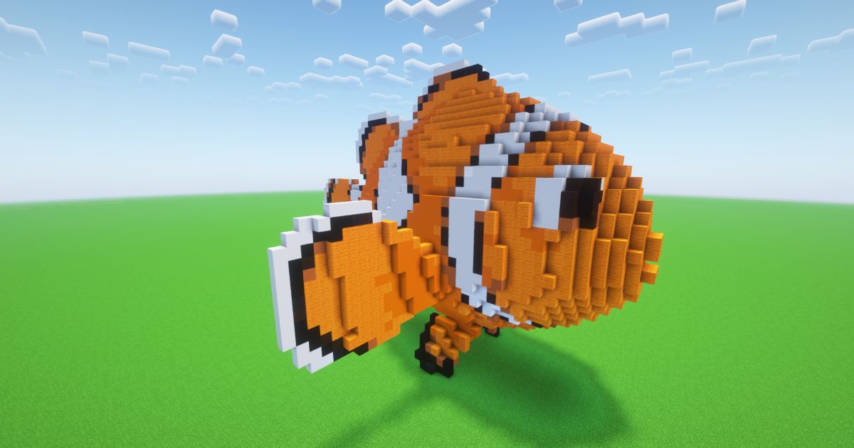 Minecraft Nemo Fish Statue preview 1