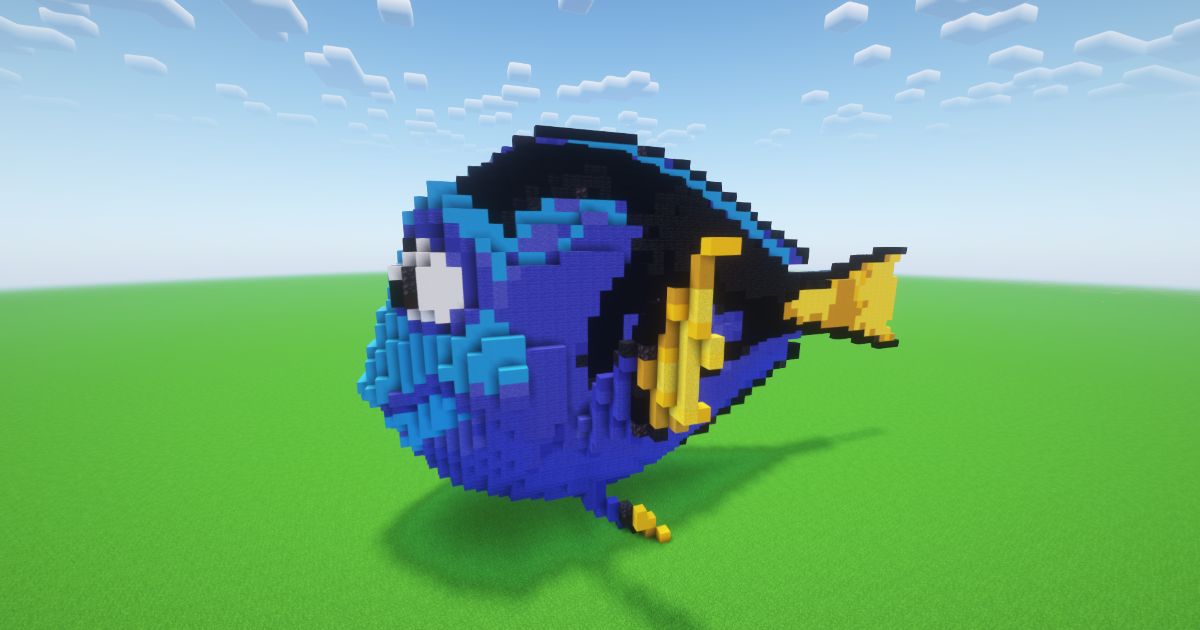 Minecraft Dory Fish Statue