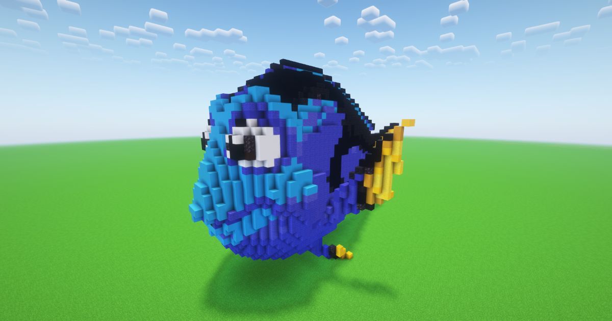 Minecraft Dory Fish Statue preview 1