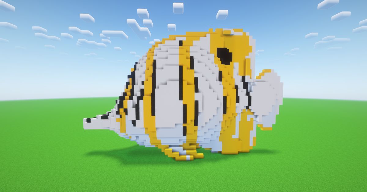 Minecraft Copperband Butterflyfish