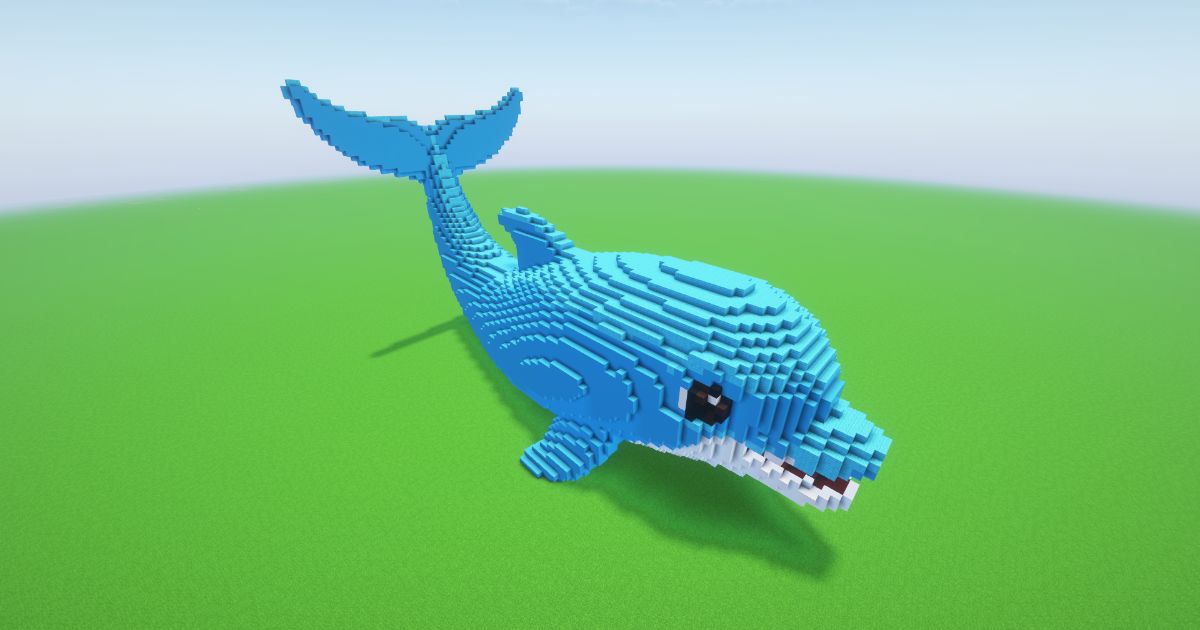 Minecraft Dolphin Statue preview 1