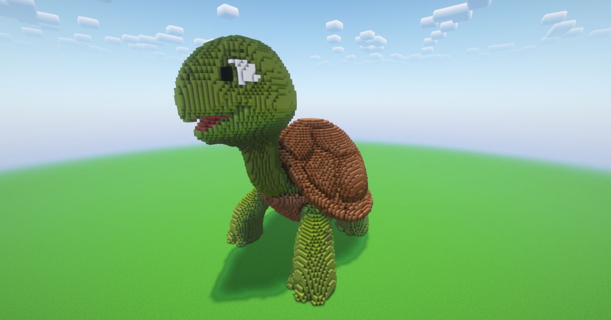 Minecraft Big Turtle Statue