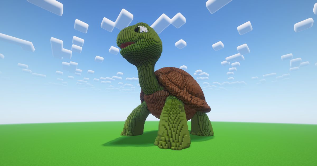 Minecraft Big Turtle Statue preview 1