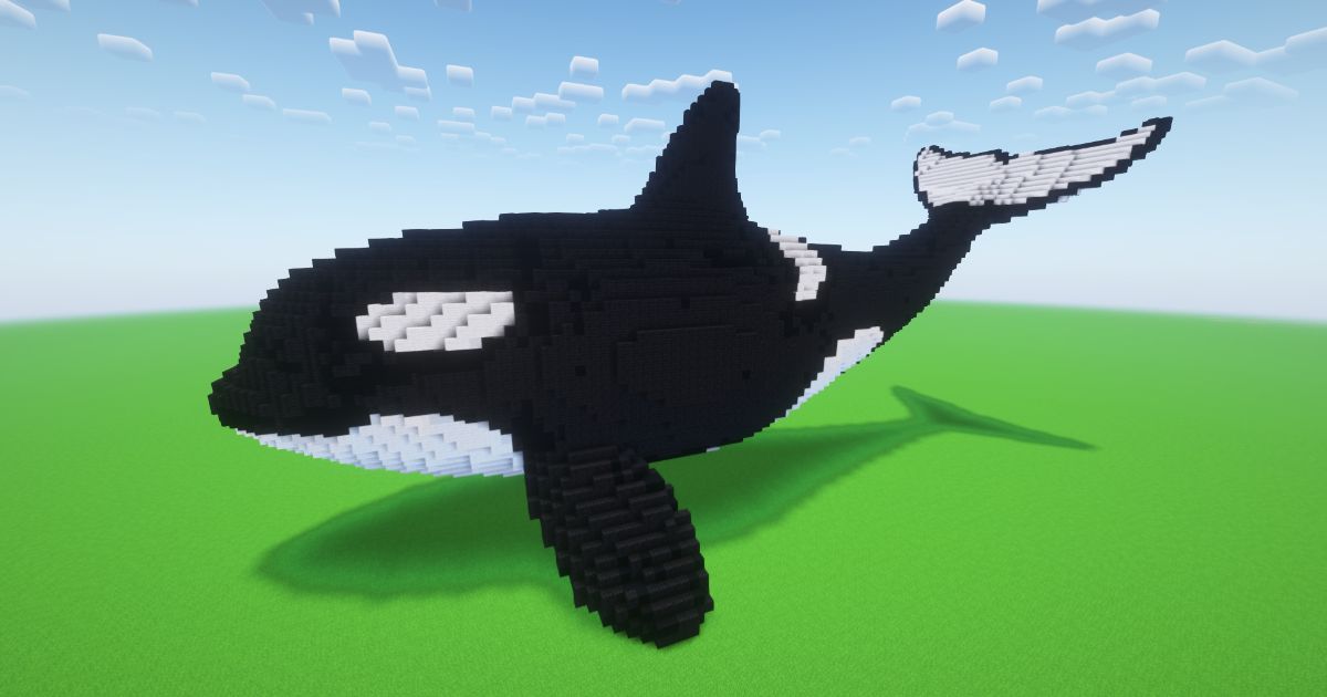 Minecraft Orca Statue