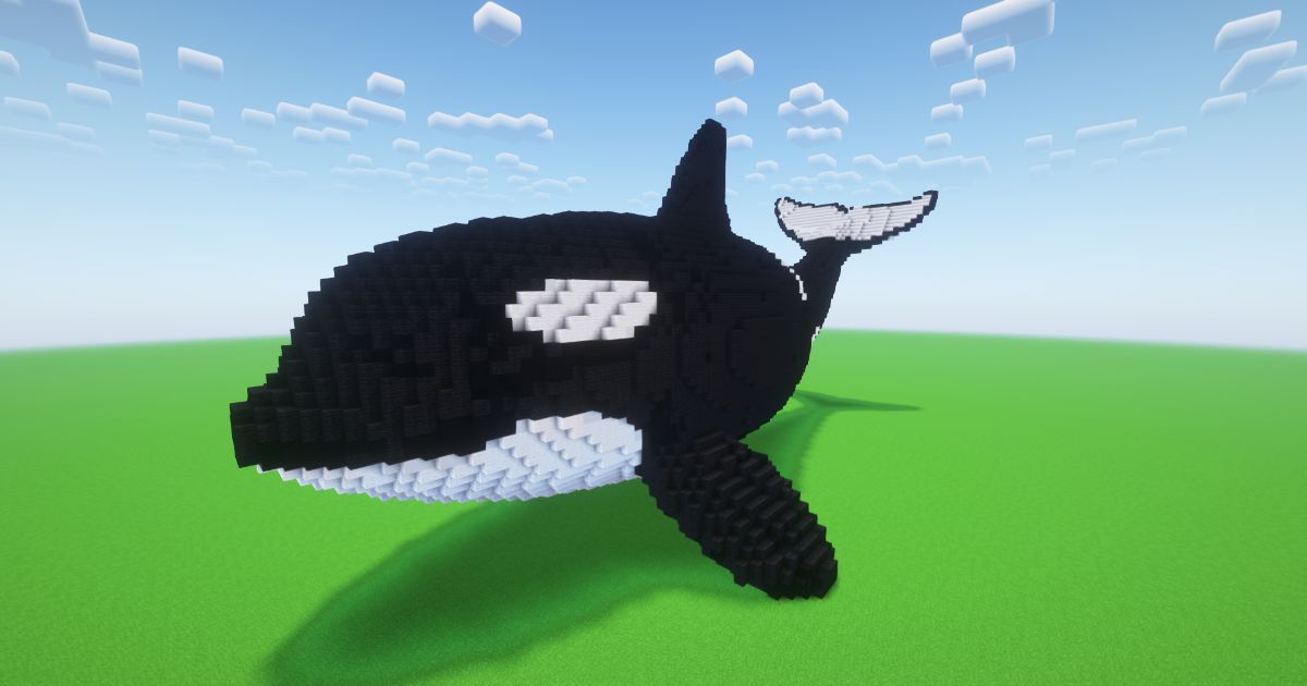 Minecraft Orca Statue preview 1