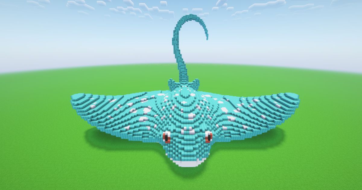 Minecraft Stingray Statue