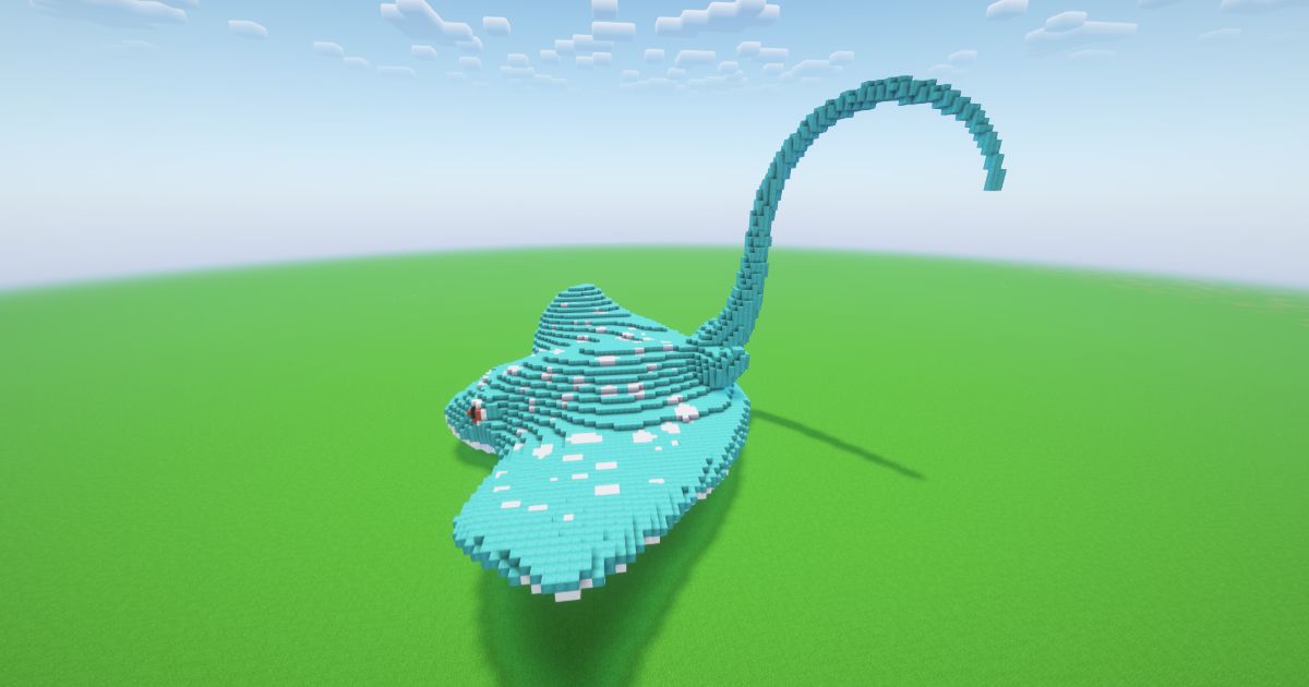Minecraft Stingray Statue preview 1