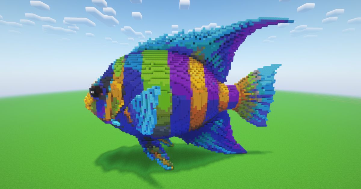 Minecraft Tropical Fish Statue