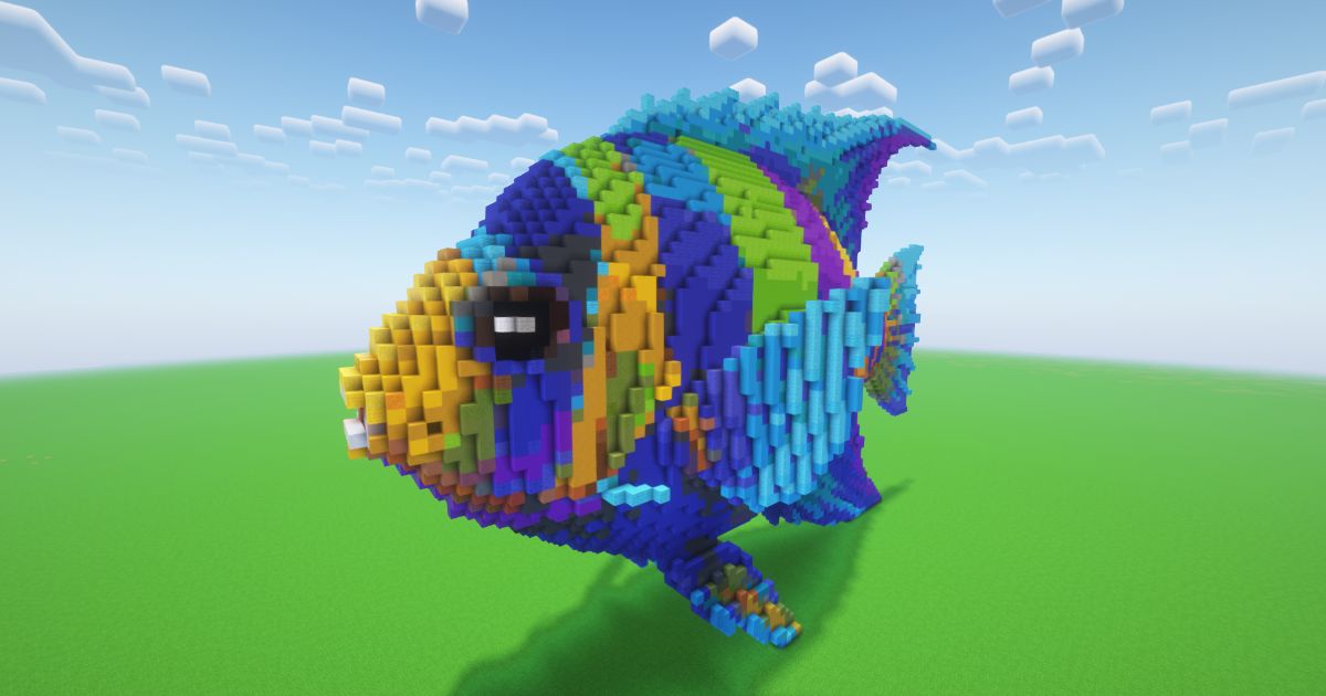 Minecraft Tropical Fish Statue preview 1