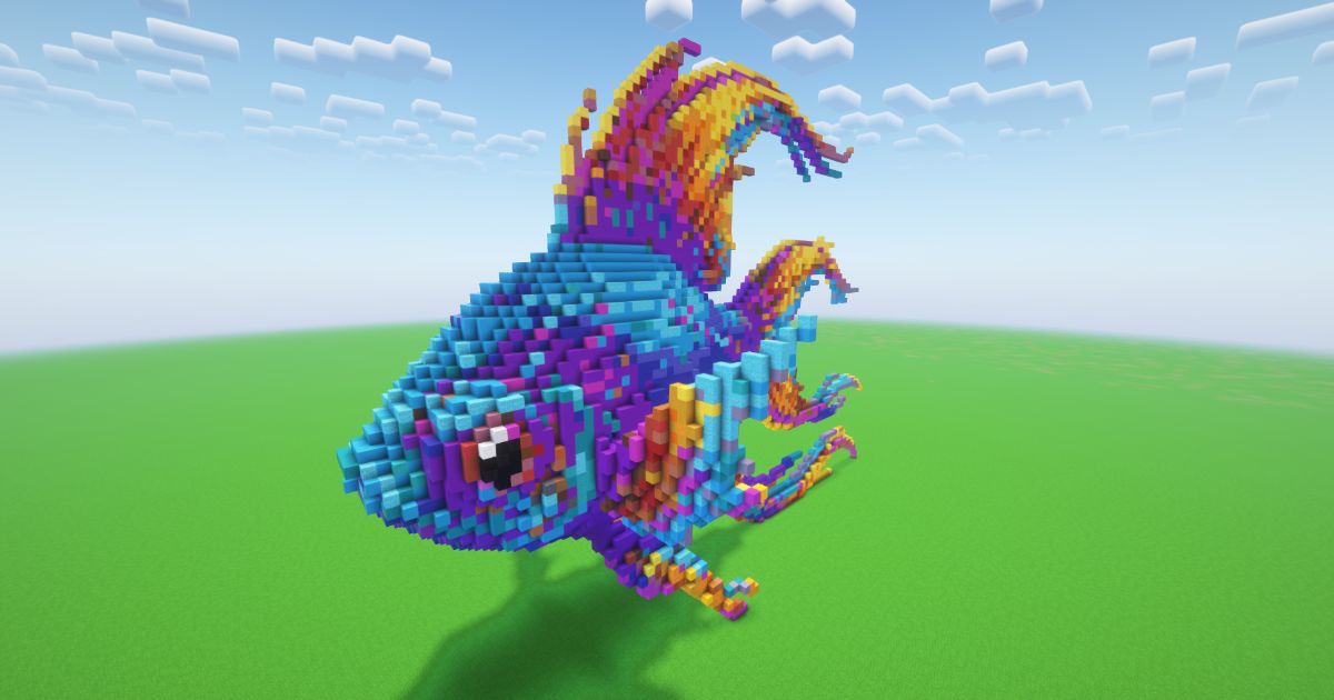 Minecraft Tropical Fish 2 Statue preview 1