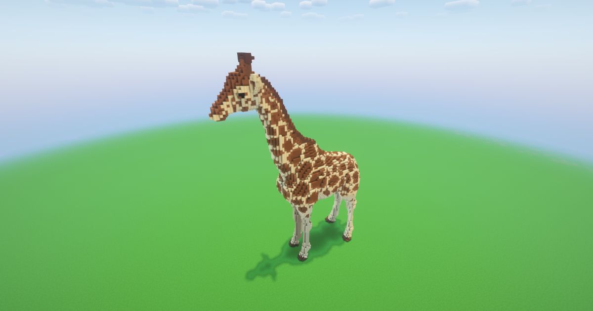 Minecraft Giraffe Statue preview 1