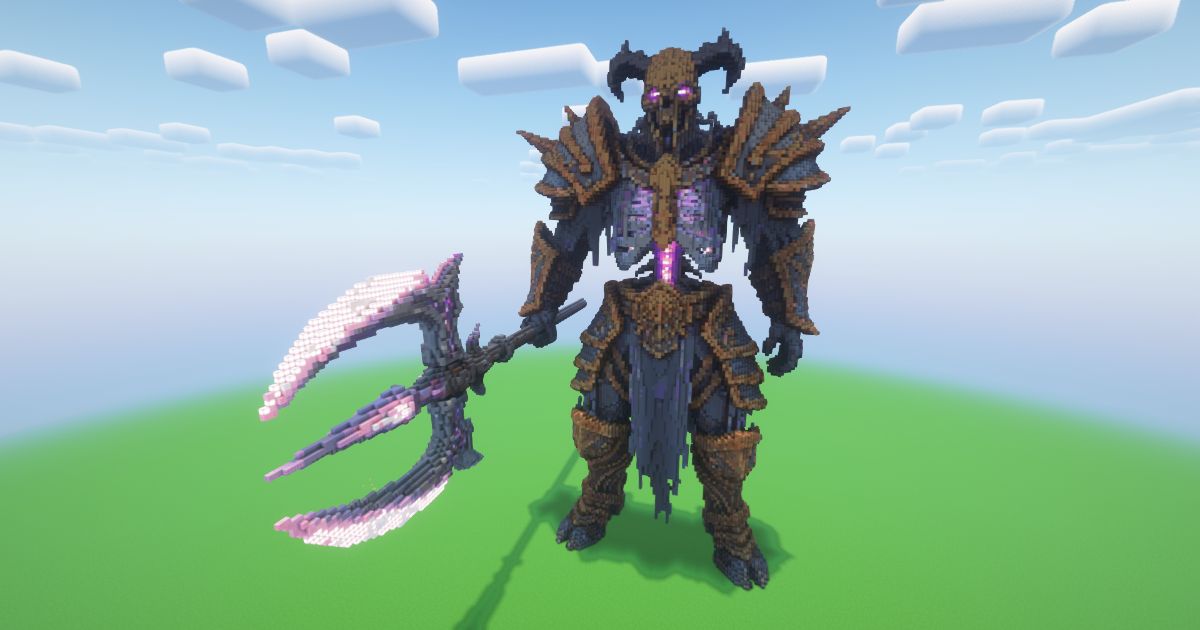 Minecraft Bone Titan Statue