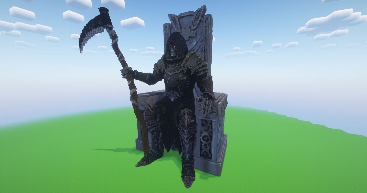 Minecraft Reapers Throne Statue preview 1