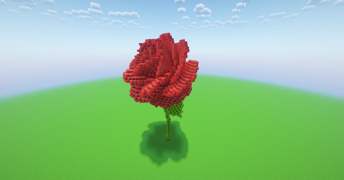 Minecraft Rose Statue preview 1