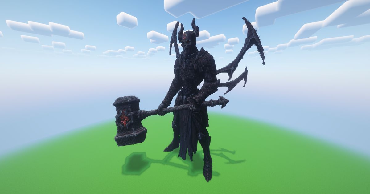 Minecraft Hammer Reaper Statue preview 1