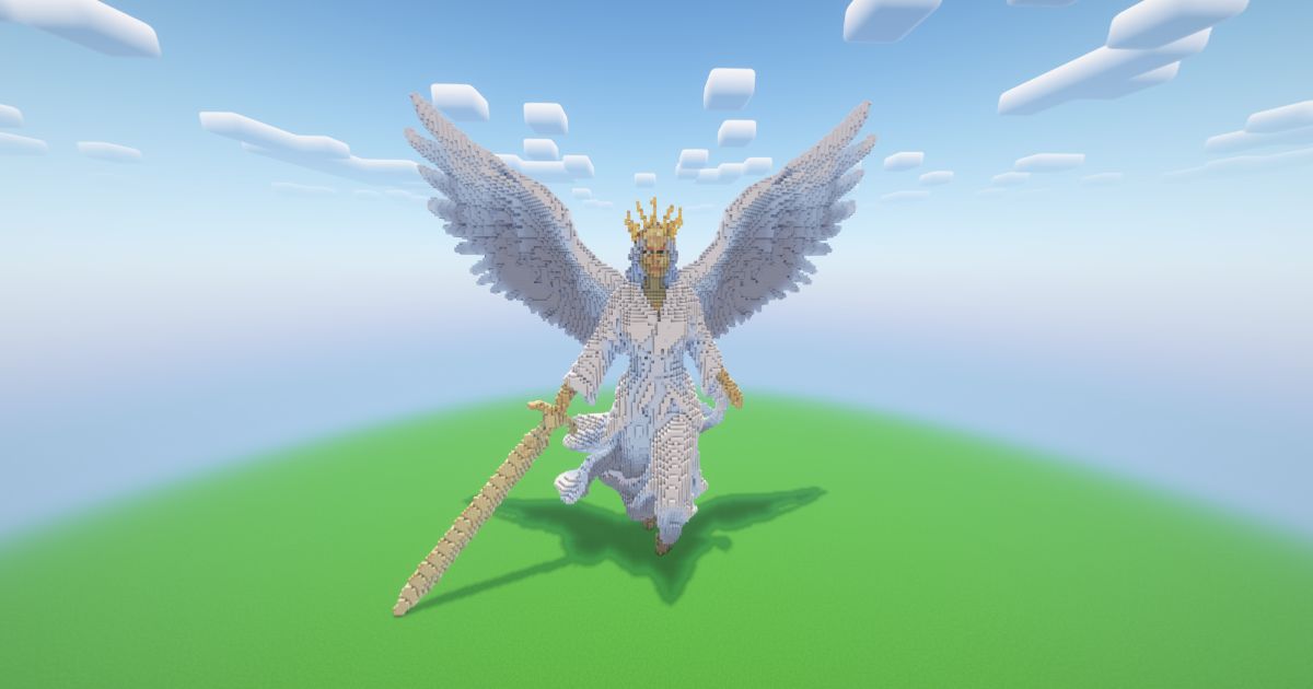 Minecraft Peace Angel Statue