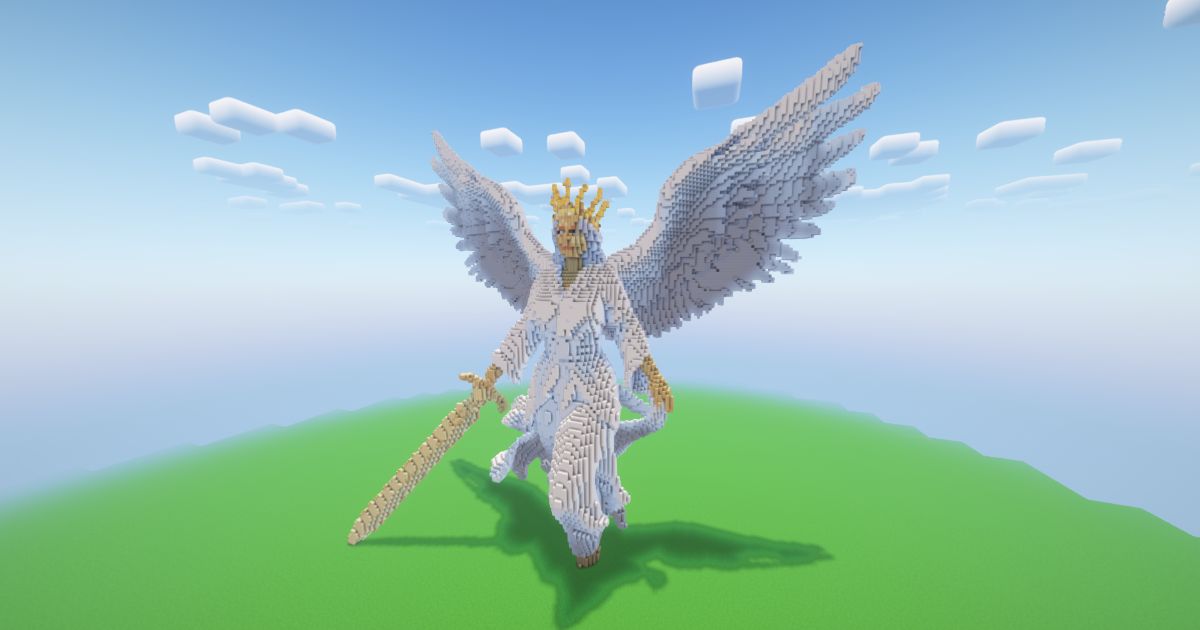 Minecraft Peace Angel Statue preview 1