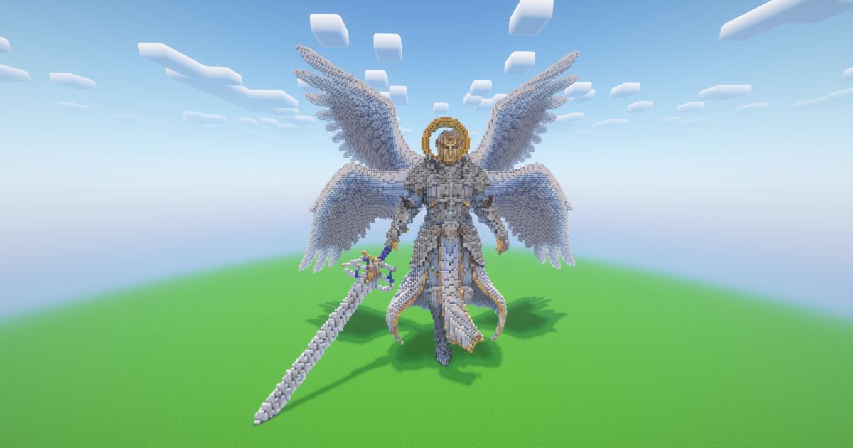 Minecraft Battle Angel Statue