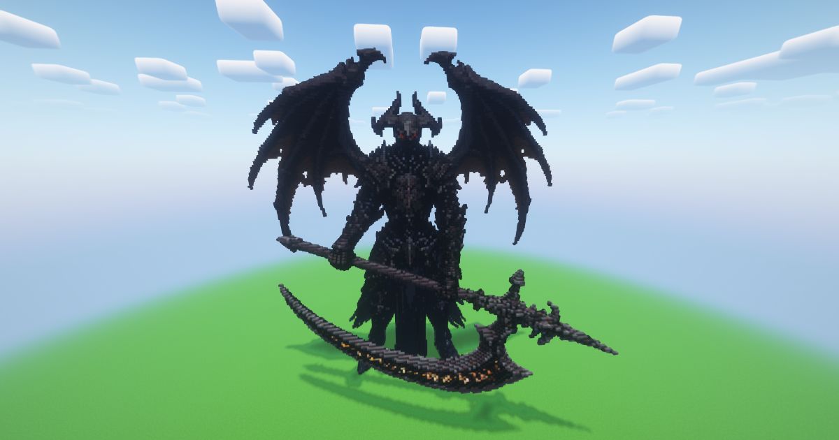 Minecraft Reaper 3 Statue