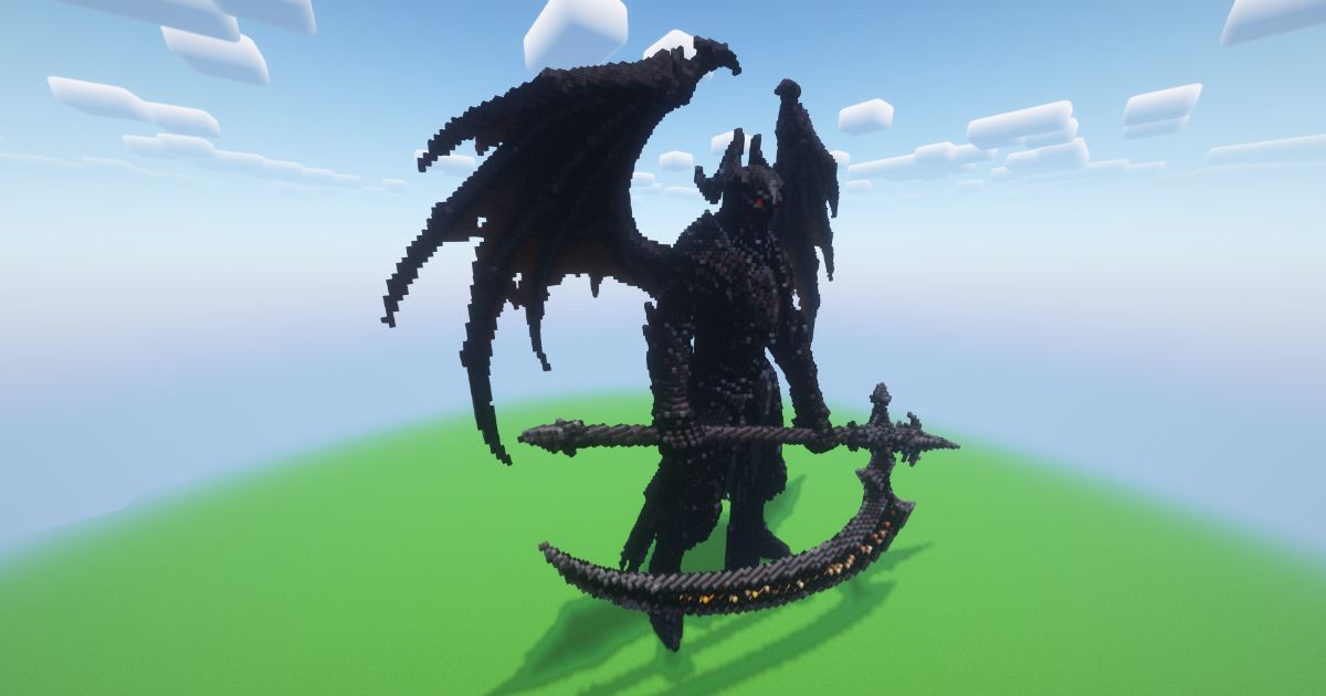 Minecraft Reaper 3 Statue preview 1