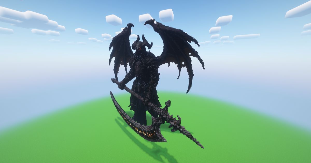 Minecraft Reaper 3 Statue preview 2
